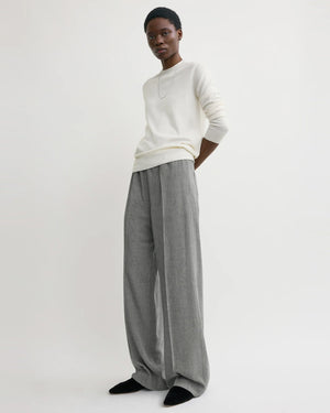 FLUID WINTER TROUSERS / MID GREY MELANGE