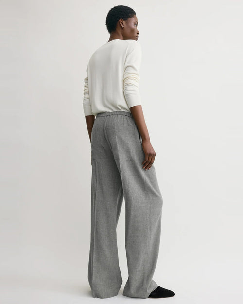 FLUID WINTER TROUSERS / MID GREY MELANGE