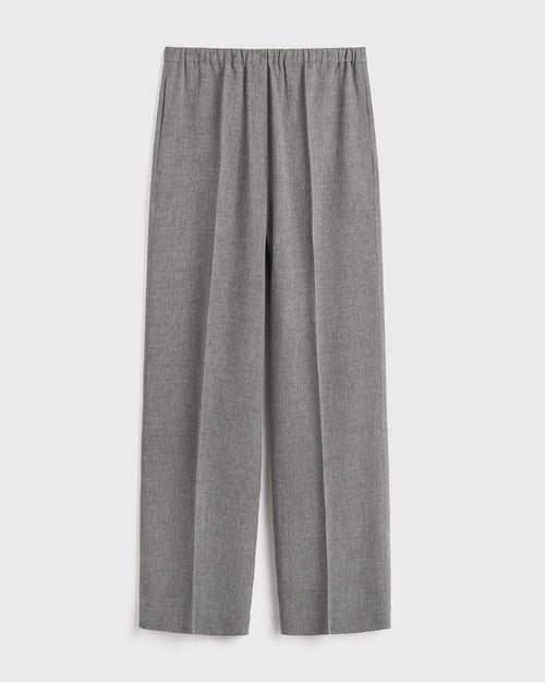 FLUID WINTER TROUSERS / MID GREY MELANGE