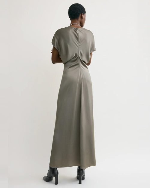 SLOUCH WAIST DRESS / TAUPE