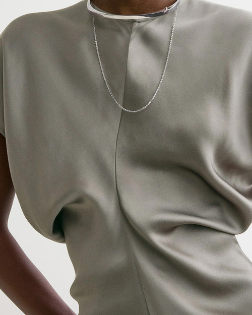 SLOUCH WAIST DRESS / TAUPE