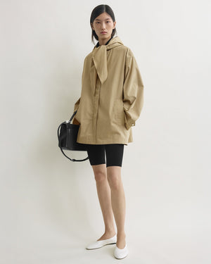 TECHNICAL SCARF JACKET / CASHEW