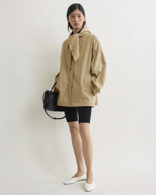 TECHNICAL SCARF JACKET / CASHEW