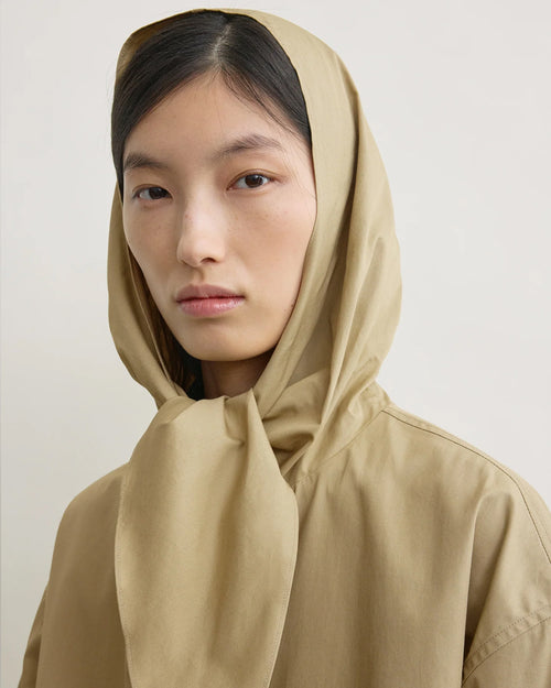 TECHNICAL SCARF JACKET / CASHEW