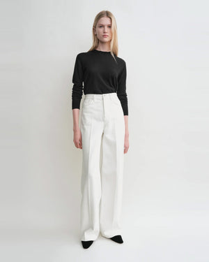 WIDE LEG DENIM / WHITE