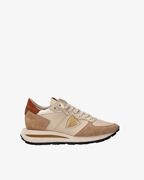 TROPEZ HAUTE LOW WOMAN / VEAU DAIM SABLE BRUN
