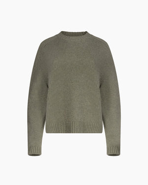 NEW JILL CREWNECK SWEATER / MOSS