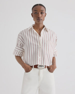 NEXT EX SHIRT / WHITE / WINE