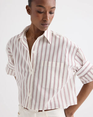 NEXT EX SHIRT / WHITE / WINE