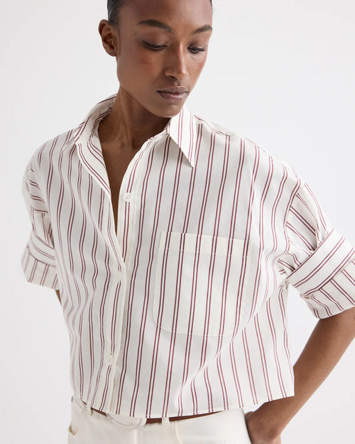 NEXT EX SHIRT / WHITE / WINE