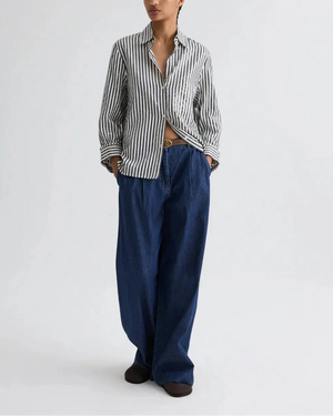 NEXT MORNING SHIRT SEQUIN/ INDIGO WHITE