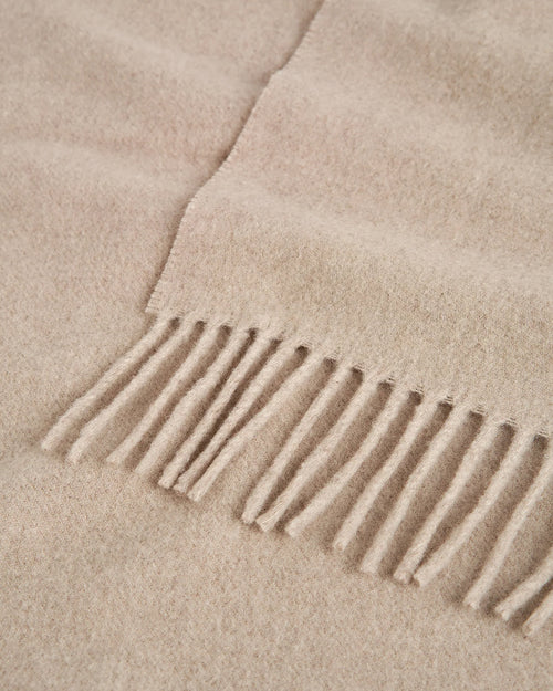 CLASSIC WOOL SCARF / LIGHT BEIGE MELANGE