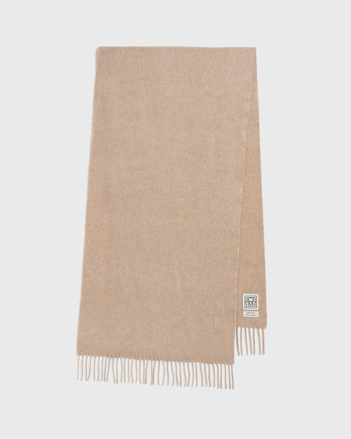 CLASSIC WOOL SCARF / LIGHT BEIGE MELANGE