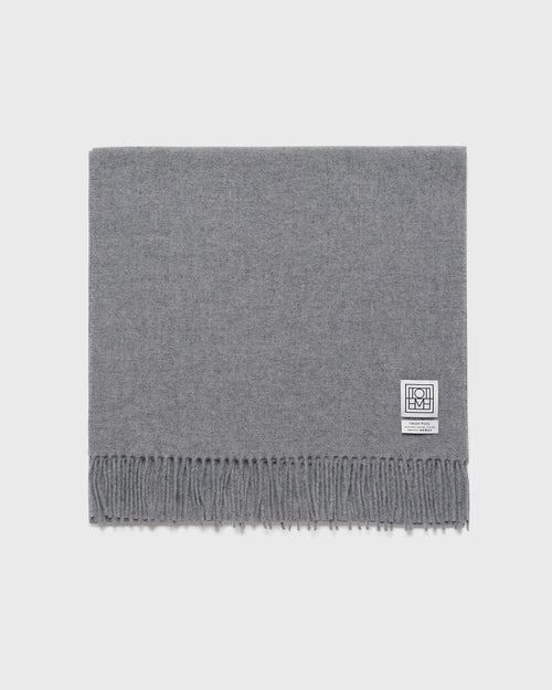 CLASSIC WOOL SCARF / LIGHT GREY MELANGE