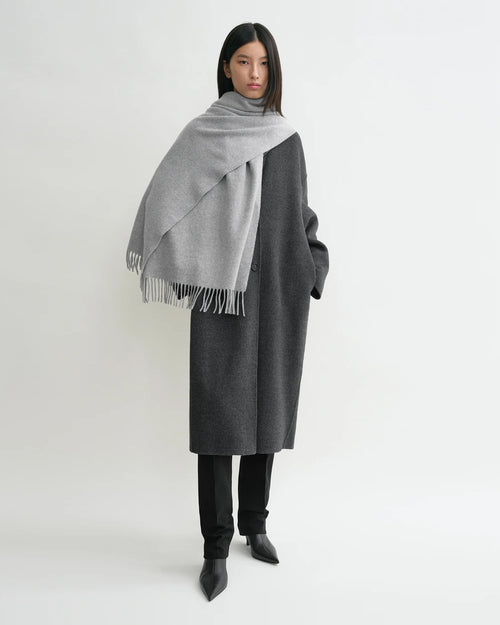 CLASSIC WOOL SCARF / LIGHT GREY MELANGE