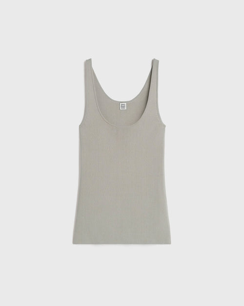 COMPACT KNIT TANK / DOVE