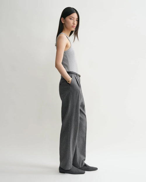 CURVED RIB TANK / GREY MELANGE