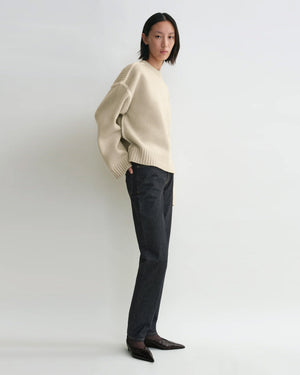 EMBROIDERED WOOL CASHMERE KNIT / HARVEST