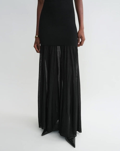 EVENING TANK DRESS / BLACK