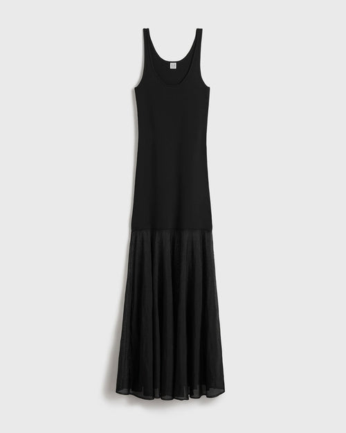 EVENING TANK DRESS / BLACK