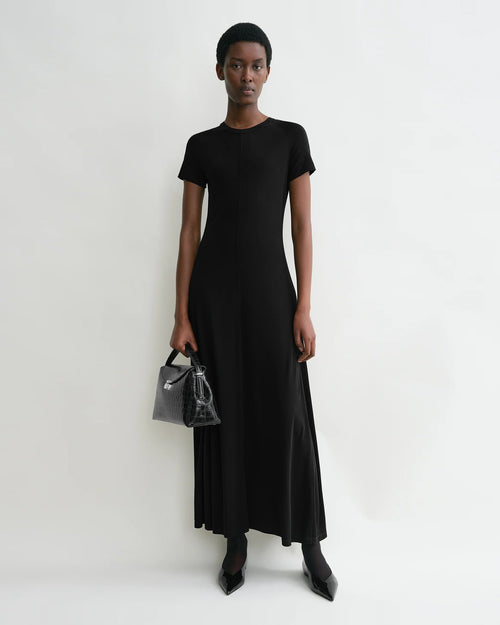 FLUID JERSEY DRESS / BLACK