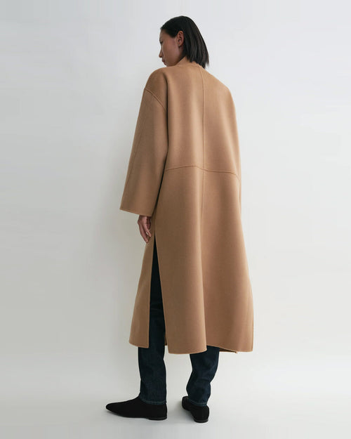 SIGNATURE WOOL CASHMERE COAT / CAMEL