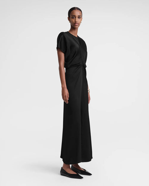 SLOUCH WAIST DRESS / BLACK