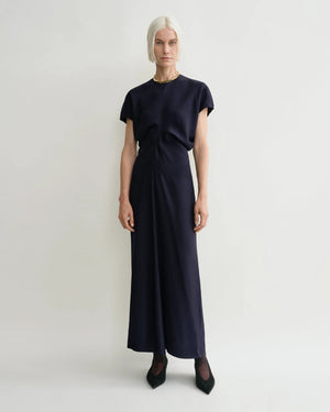 SLOUCH WAIST DRESS / NAVY