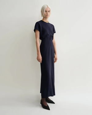 SLOUCH WAIST DRESS / NAVY