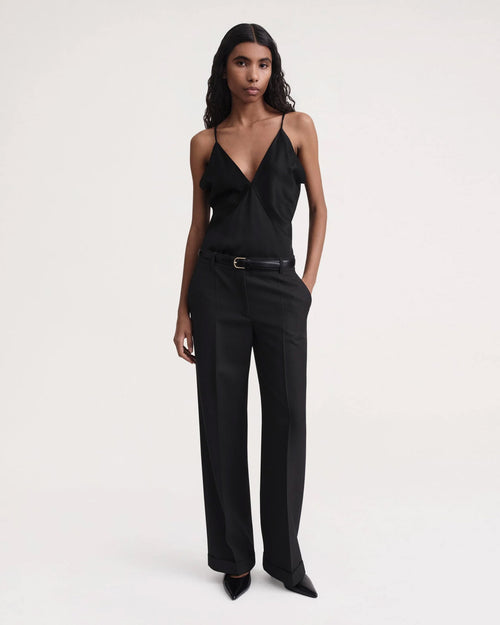 TAILORED SUIT TROUSERS / BLACK