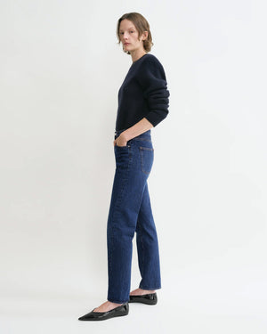 TWISTED SEAM DENIM / DARK BLUE