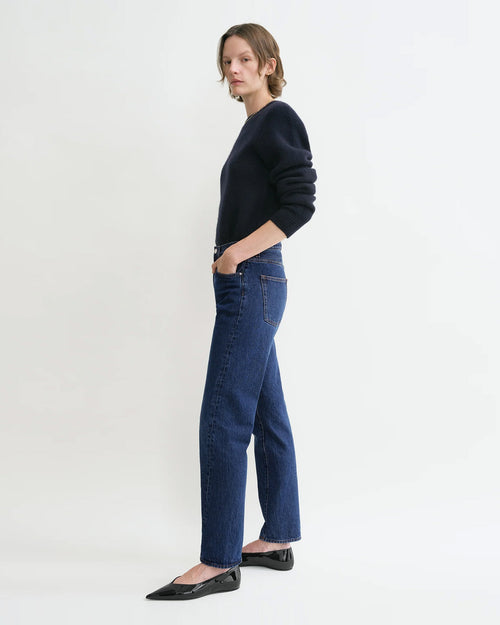 TWISTED SEAM DENIM / DARK BLUE