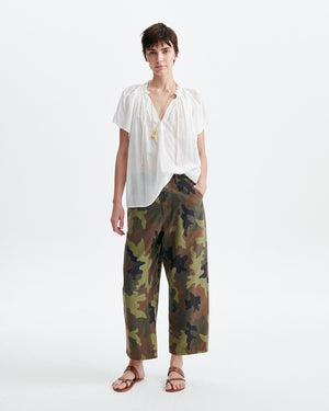 HALISSON EMBROIDERED BLOUSE / ECRU
