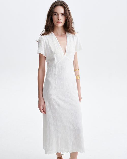 HELENA LONG DRESS / ECRU