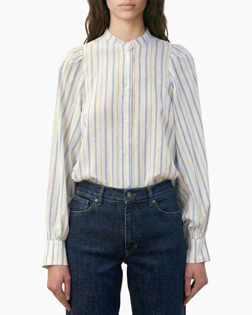 HORATIO SHIRT / ECRU/BLEU