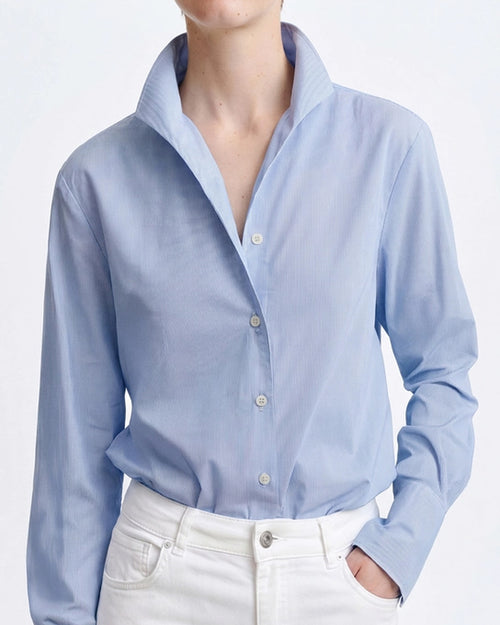 HUGO STRIPED SHIRT / SKY