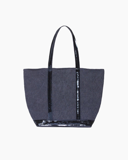 LINEN M CABAS TOTE / DENIM