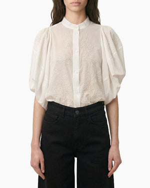 FELICIE PUFF SLEEVE BLOUSE / ECRU