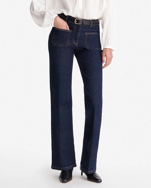 DOMPAY FLARE JEANS / INDIGO