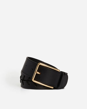 BLACK LEATHER BELT 40MM / NOIR