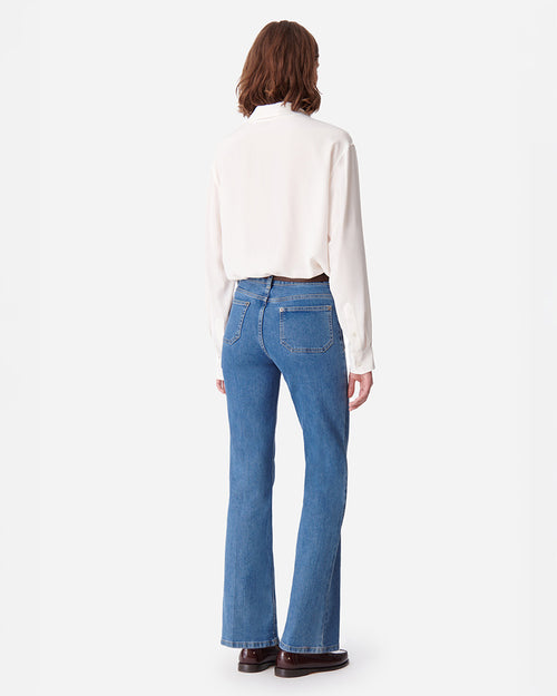 DOMPAY FLARE JEANS / INDIGO CLAIR