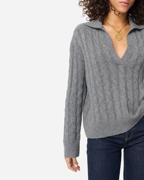 GLENDA SWEATER / GRIS CHINE