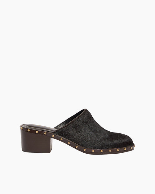 HEELED CLOGS 45MM / EBONY