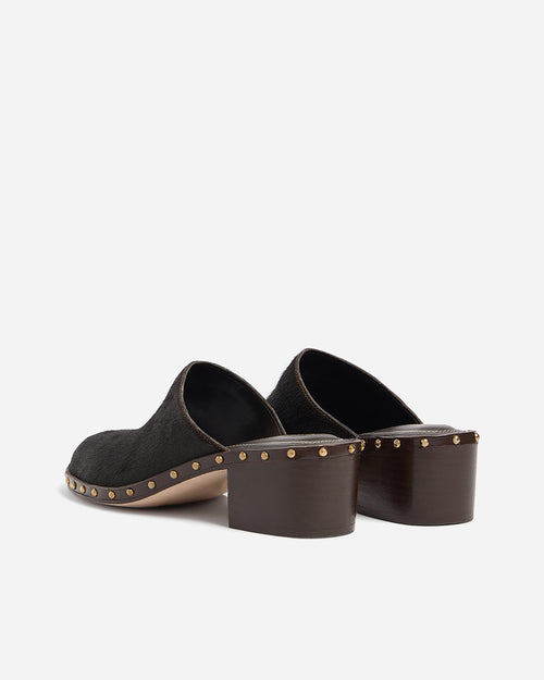 HEELED CLOGS 45MM / EBONY