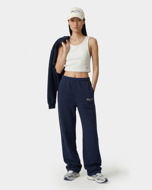 VENDOME LA EMBROIDERED WIDE SWEATPANT / DARK NAVY