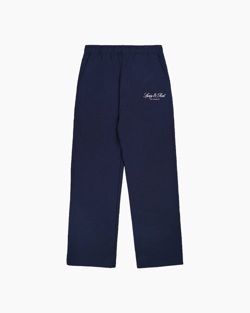 VENDOME LA EMBROIDERED WIDE SWEATPANT / DARK NAVY