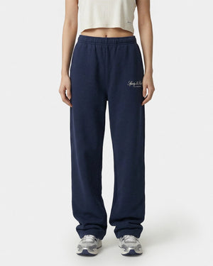 VENDOME LA EMBROIDERED WIDE SWEATPANT / DARK NAVY