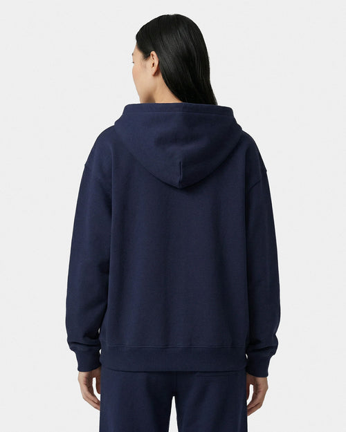 VENDOME LA EMBROIDERED ZIP HOODIE / DARK NAVY