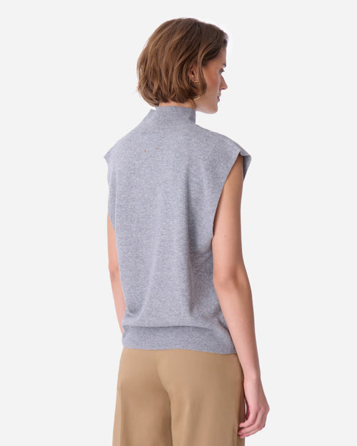 ERYNN KNIT VEST / GRIS CHINE