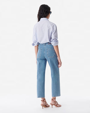 HELIAS CROPPED JEANS / INDIGO CLAIR